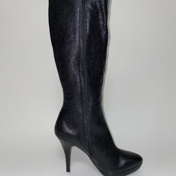 MICHAEL KORS Leather Heeled Boots NEW! - Picture 4 of 8